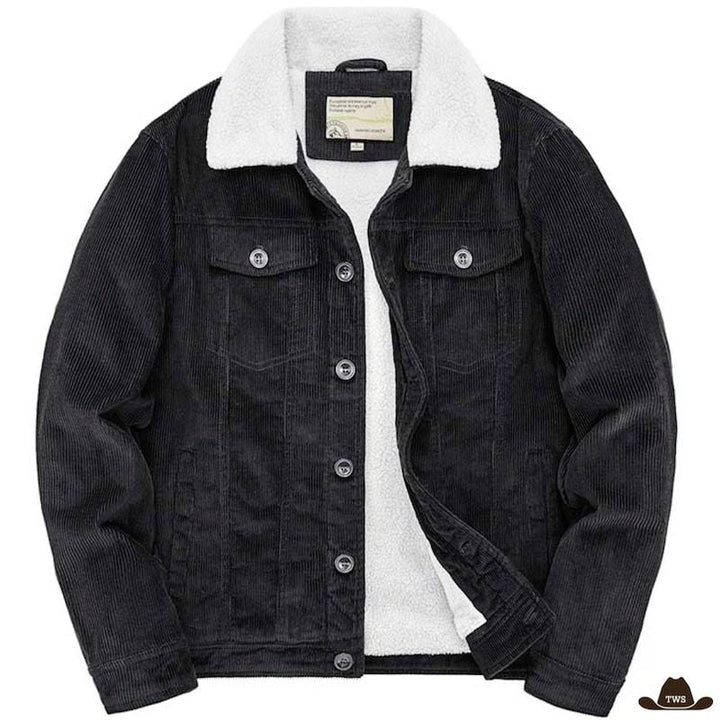 Veste Western Homme Noire