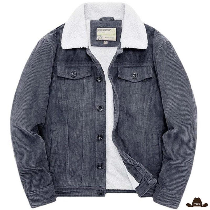 Veste Western Homme Grise